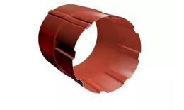 Соединитель трубы Grand Line 125/90 мм RAL 8004 Терракота купить в краснодаре