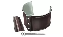 Кронштейн трубы на кирпич Optima Grand Line 90 мм RR 32 Темно-коричневый купить в краснодаре