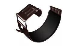 Соединитель желоба Optima Grand Line 125 мм RR 32 Темно-коричневый купить в краснодаре