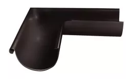 Угол желоба внешний 90° Optima Grand Line 125 мм RR 32 Темно-коричневый купить в краснодаре