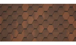 Гибкая черепица Tegola VENETO Marrone 423 (коричневый с отливом) купить в краснодаре