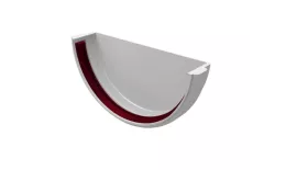 Заглушка желоба универсальная ПВХ Grand Line Стандарт Белый купить в краснодаре