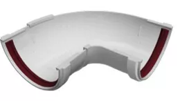 Угол желоба 90-150 составной ПВХ Grand Line Белый купить в краснодаре