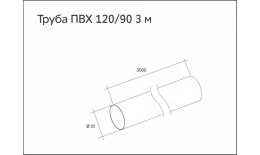 Труба ПВХ Grand Line Стандарт 3м Бордо купить в краснодаре