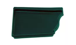 Заглушка левая Grand Line Vortex 127мм RAL 6005 Зеленый (полиэстер) купить в краснодаре