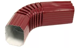 Колено трубы гофрированное Grand Line Vortex RAL 3005 Красный (полиэстер) купить в краснодаре