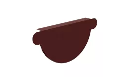 Заглушка желоба Металл Профиль Престиж D125х100 RAL 8017 Коричневый купить в краснодаре