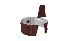 Держатель трубы Металл Профиль Проект D150 (саморез) RAL 8017 Коричневый купить в краснодаре