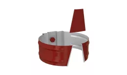 Держатель трубы Металл Профиль Проект D150 (саморез) RAL 3011 Вишня купить в краснодаре