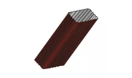 Труба водосточная 76х102х2000, Металл Профиль. Бюджет. PE RAL 3005 Красное вино купить в краснодаре