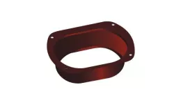 Воронка выпускная 76х102 Металл Профиль Бюджет. PE RAL 3005 Красное вино купить в краснодаре