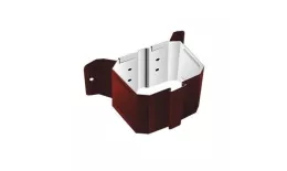 Держатель трубы на дерево 76х102 Металл Профиль Бюджет. PE RAL 3005 Красное вино купить в краснодаре