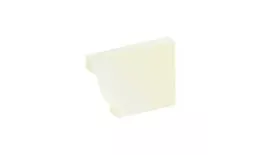 Заглушка желоба правая 120 мм. Металл Профиль Бюджет PE RAL 9003 Белый купить в краснодаре