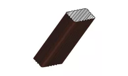 Труба водосточная 76х102х2000, Металл Профиль. Бюджет. PE RAL 8017 Коричневый купить в краснодаре