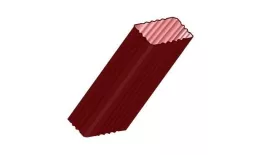 Труба водосточная 76х102х3000 с коленом, Металл Профиль. Бюджет. PE RAL 3011 Коричнево-красный купить в краснодаре