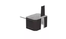 Держатель трубы на кирпич 76х102 Металл Профиль Бюджет. PE RR 32 Темно-коричневый купить в краснодаре