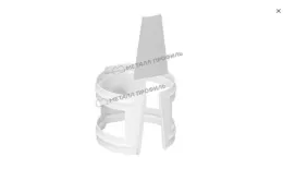 Держатель трубы D90 (на кирпич) МП GrandSystem. RAL 9010 Белый купить в краснодаре