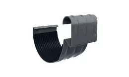 Соединитель желоба D125. 0,6мм. МП GS-lite. RAL 7024 Серый графит купить в краснодаре