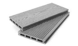 Террасная доска Grand Line 140 мм тиснение дерево Серый 3м купить в краснодаре