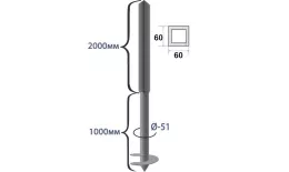 Размеры винтовой столб ювента