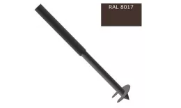 Столб Винтовой 3500мм 60х60-2000мм/d51-1500мм, ППК RAL 8017 Коричневый купить в краснодаре