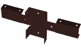 Кронштейн 50Х50 универсальный. RAL 8017 Коричневый купить в краснодаре