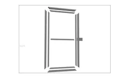 Металлокомплект для самостоятельной сборки каркаса калитки из профиля 40х40 на проем 1м купить в краснодаре