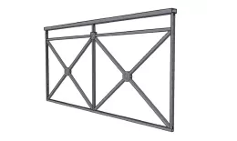 Секция пешеходного ограждения Крест-2 Ш- 1920 В-930 мм купить в краснодаре