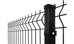 Секция сварная 3D/Гиттер графит 1530х2500 мм. d3 мм. RAL 7024 Графитовый серый купить в краснодаре