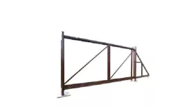 Купить ворота откатные Colority Zinc 2,03x4,0 RAL 8017 от гранд лайн