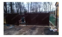 Ворота откатные Estet 2,0х3,5 RAL 8017 GL купить в краснодаре