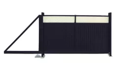 Ворота откатные Estet Plus 2,0х4,5 RAL 7024/1013 GL купить в краснодаре