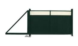 Ворота откатные Estet Plus 2,0х4,5 RAL 6005/1014 GL купить в краснодаре