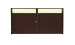 Ворота Estet Plus 2,4х3,6 RAL 8017/8017 Шоколад GL купить в краснодаре