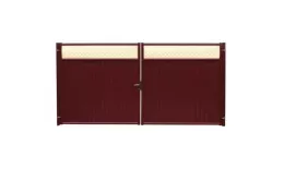 Ворота Estet Plus 2,0х3,6 RAL 3005/3005 Красное вино GL купить в краснодаре