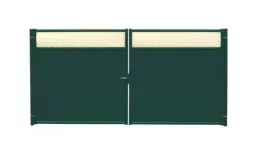 Ворота Estet Plus 2,4х3,6 RAL 6005/1014 Зеленый мох  GL купить в краснодаре
