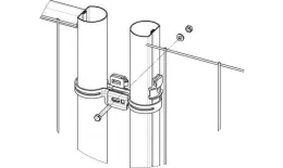 Комплект для ворот врем. ограждения EURO (1 створка) GL купить в краснодаре