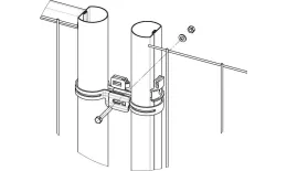 Комплект для ворот врем. ограждения EURO (1 створка) GL купить в краснодаре