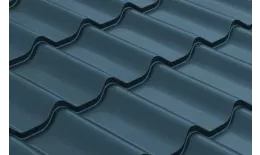 Металлочерепица GL 0.5 Классик (Classic) GreenCoat Pural Matt RAL 7024 мокрый асфальт купить в краснодаре