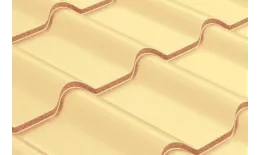 Металлочерепица GL Камея (Kamea) 0,45 Полиэстер RAL 1014 cлоновая кость купить в краснодаре