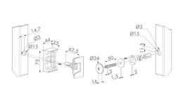 Фиксатор створки ворот HOOK IN антивандальный GL купить в краснодаре
