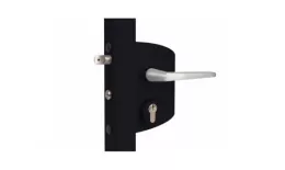 Замок LAKQ 4040 U2G корпус металлический, с ручками из алюминия, черный RAL 9005 GL GL купить в краснодаре