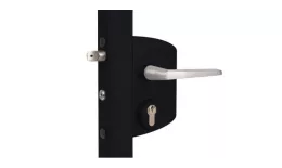 Замок LAKQ 4040 U2G корпус металлический, с ручками из алюминия, черный RAL 9005 GL GL купить в краснодаре