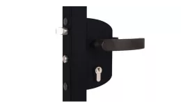 Замок LAKZ 6060 P1L корпус из полиамида с ручками из полимиада, черный RAL 9005 GL GL купить в краснодаре