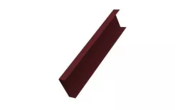 Декоративная накладка на столб жалюзи Milan,Tokyo 0,5 Satin с пленкой RAL 3005 красное вино GL купить в краснодаре