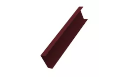 Декоративная накладка на столб жалюзи Milan,Tokyo 0,5 Satin с пленкой RAL 3005 красное вино GL купить в краснодаре