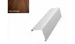 Декоративная накладка на столб угловая жалюзи Milan,Tokyo 0,45 Print Elite Choco Wood GL купить в краснодаре