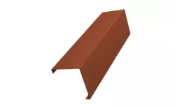 Декоративная накладка на столб угловая жалюзи Milan,Tokyo 0,5 PurLite Мatt RAL 8004 терракота GL купить в краснодаре