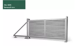 Ворота откатные Жалюзи 2,0х4,5 RAL 6005 Зеленый мох без заполнения GL купить в краснодаре