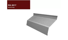 Ламель жалюзи Milan new gofr 0,5 Atlas с пленкой RAL 8017 шоколад GL купить в краснодаре